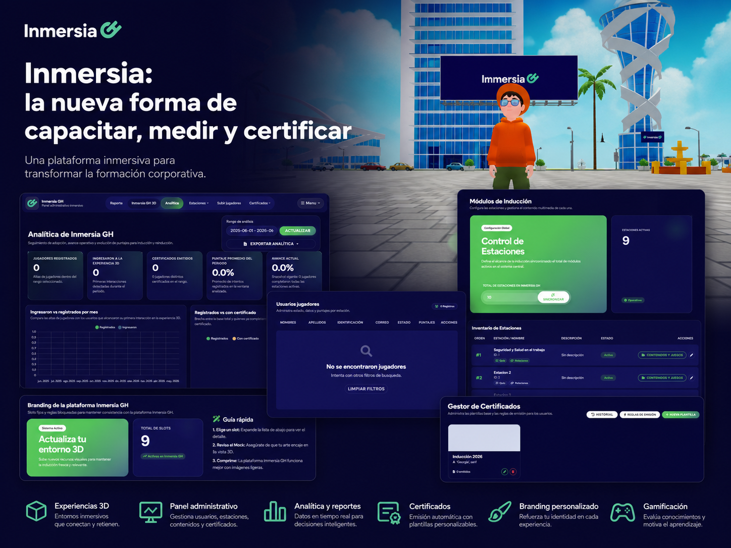 Capacita, mide y certifica todo en un mismo lugar